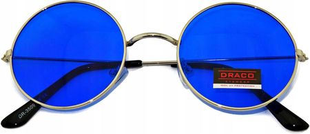 Okulary Lenonki niebieskie Przeciwsłoneczne UV400