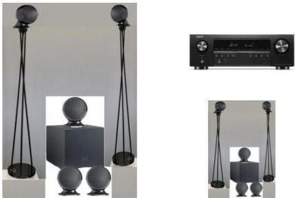 DENON AVC-S670H + CABASSE ALCYONE 2 SYSTEM 5.1 stand