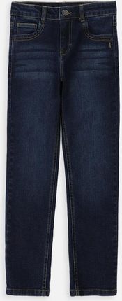 Spodnie jeansowe granatowe z kieszeniami o fasonie SLIM