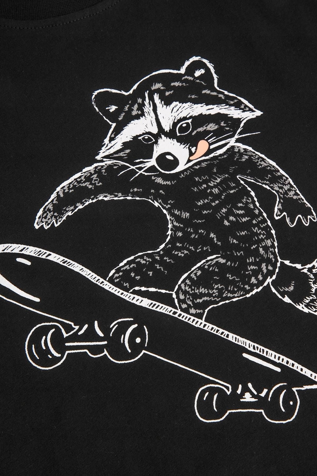 Chłopięcy T-shirt 140 Czarny Koszulka Z Szopem Coccodrillo WC4 - Ceny i ...