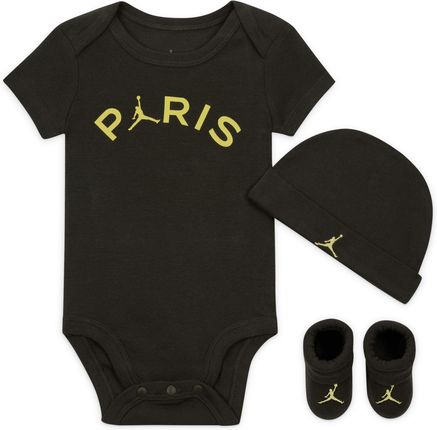 Trzyczęściowy zestaw body dla niemowląt (0–9 M) Jordan Paris Saint-Germain - Zieleń