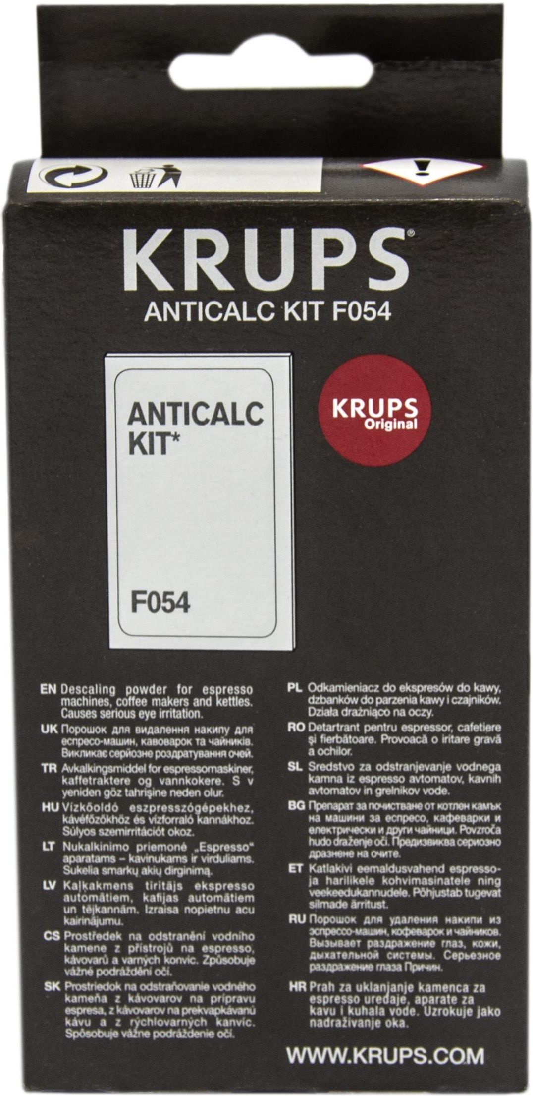 KRUPS F 054.00 ACCESSOIRE DE DÉTARTRAGE F054001A