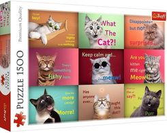 Zdjęcie Trefl Puzzle 1500el. Zabawne kocie portrety 26212 - Ustrzyki Dolne