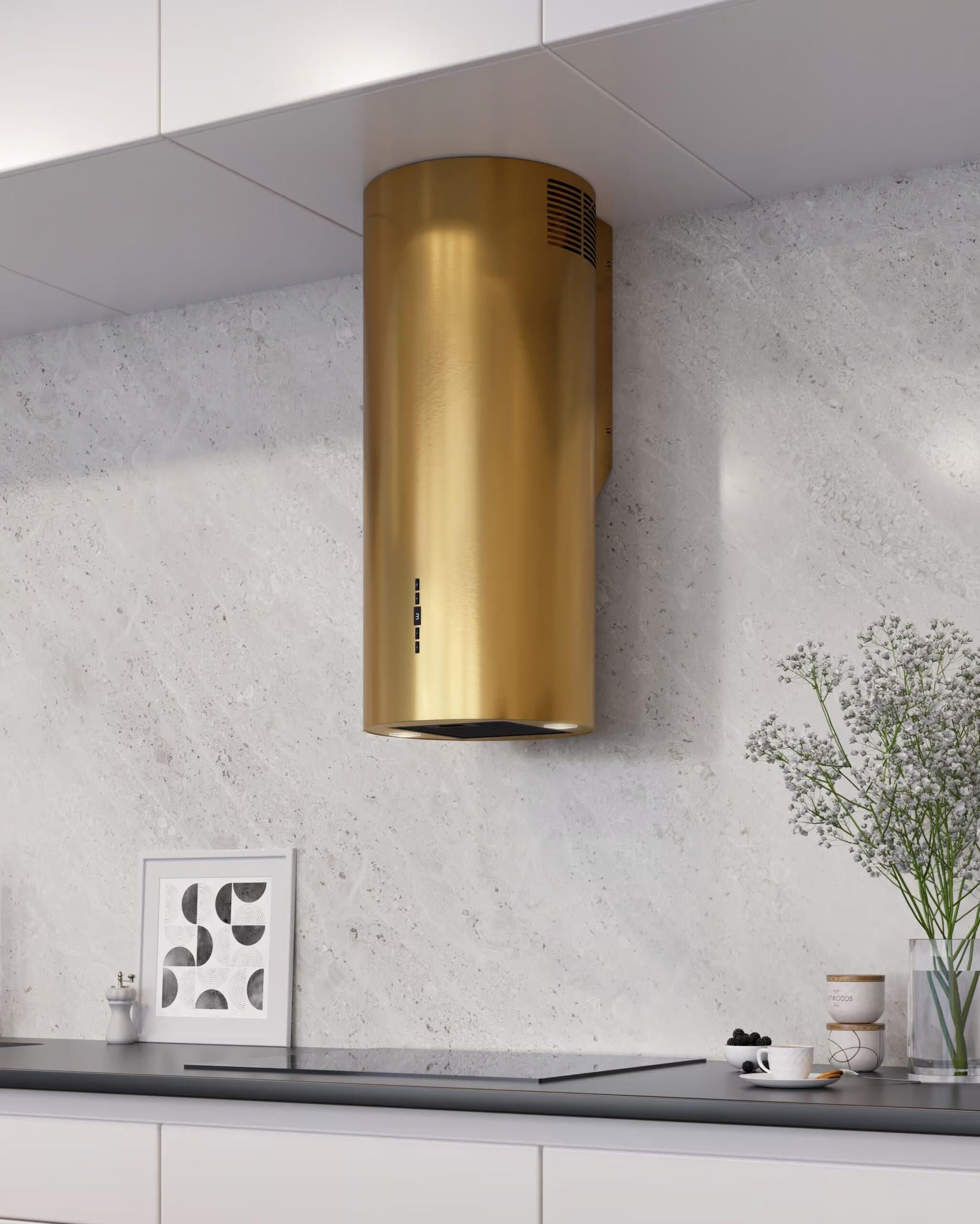 фото Витяжка декоративна Maan Elba 2 W731 Gold Glass