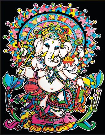 Colorvelvet Kolorowanka Welwetowa 47X35 Ganesha