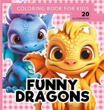 Zdjęcie Fresh Kolorowanka 160X160 Funny Dragons Smoki Róż - Brusy
