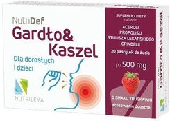 NutriDef Gardło&Kaszel pastylki do żucia 20 szt.