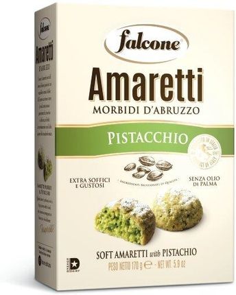Falcone Ciastka Amaretti Pistacchio 170g Pistacjowe