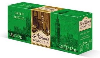 Sir Williams Sir William's London Tea Green Sencha Tea herbata zielona 25 saszetek