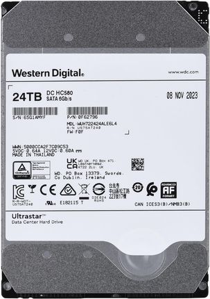 Western Digital Hdd Wd Ultrastar 24Tb Sata (0F62796)