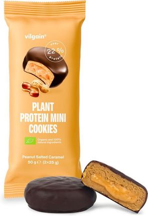 Vilgain Plant Protein Mini Cookies Orzeszki Ziemne Z Solonym Karmelem 50 G 2x25g