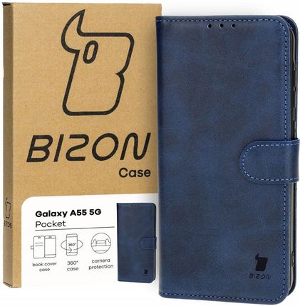 Bizon Etui Case Pocket Do Galaxy A55 5G Granatowe