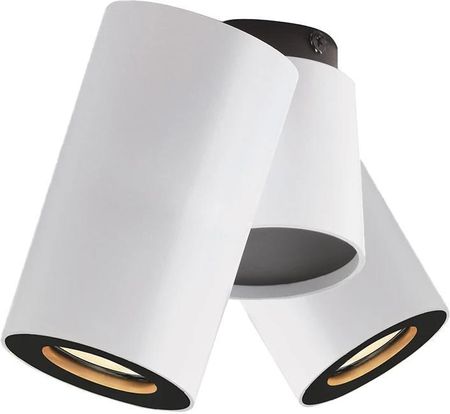 HOLDBOX Bari II Lampa plafon spot Ø 6,8cm 2 x GU10 biała HB12021 HOLDBOX