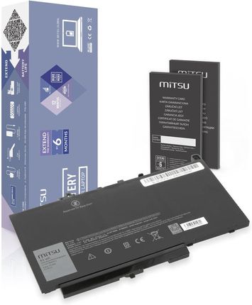Mitsu Bateria 7CJRC do Dell Latitude E7270 E7470 - 11.4V (BCDEE7470S114V)
