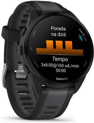 Garmin Forerunner 165 ブラック Zegarek smartwatch Garmin Forerunner 165 Music Black/Grey