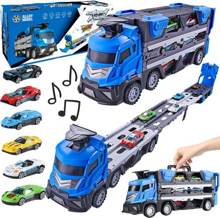 Import Pronice Zestaw Tor Wyścigowy Ciężarówka Efekty Dźwiękowe Samochodziki Wyścigi