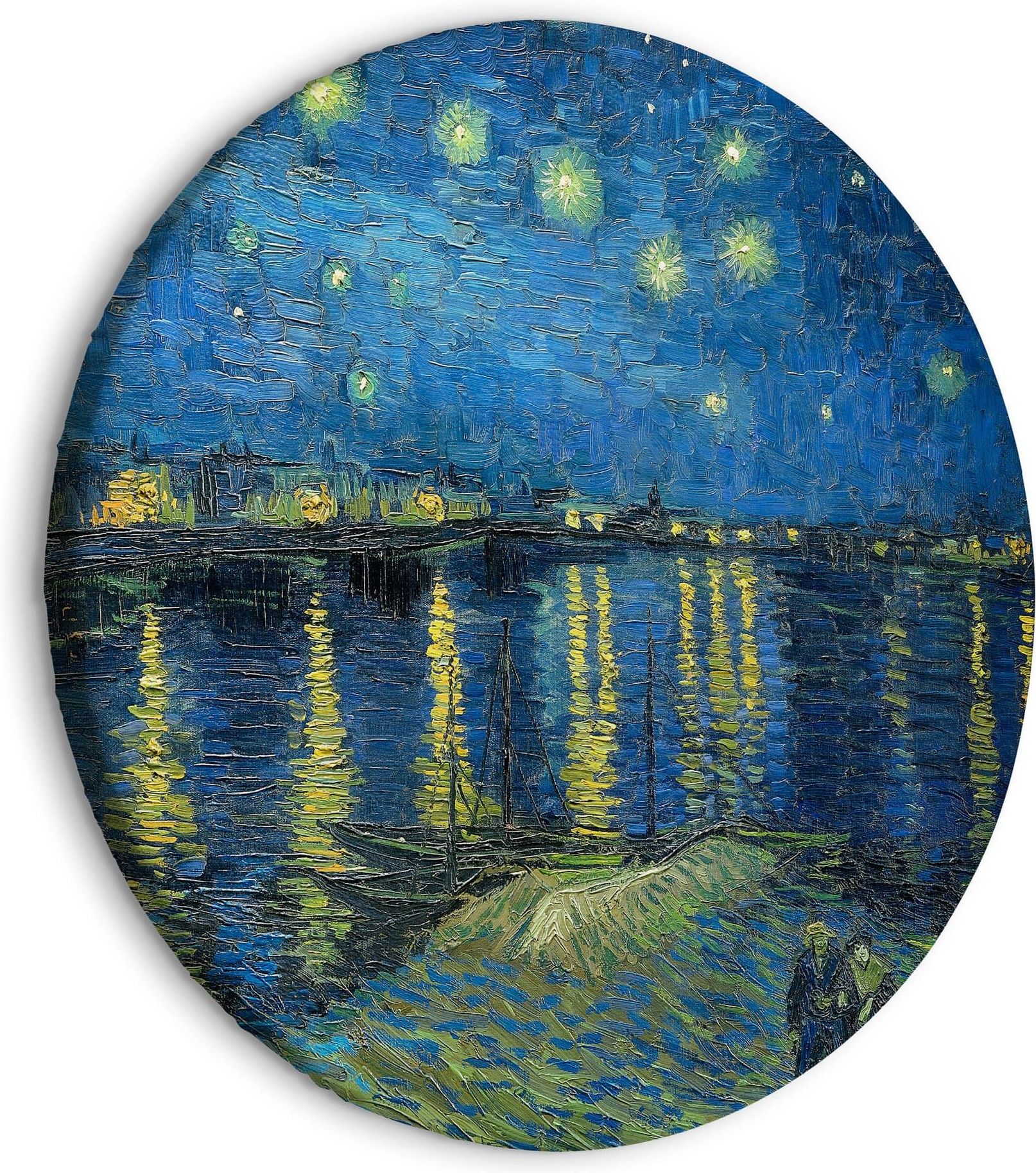 Artgeist Obraz Okrągły Gwieździsta Noc Nad Rhone Vincent Van Gogh 60X60 ...