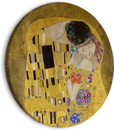 Artgeist Obraz Okrągły Pocałunek Gustav Klimt 80X80 Wykończenie