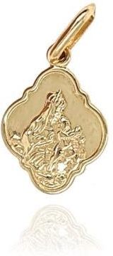 Goldengun Złoty Medalik Matka Boska Szkaplerzna Otwarte Serce Jezusa Zawieszka 585