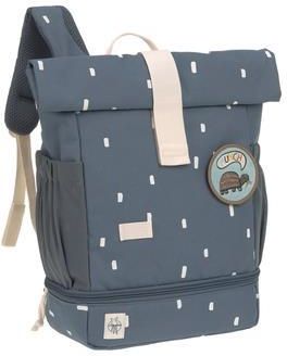 Lassig Mini Rolltop Backpack Happy Print S Mid Night Niebieski