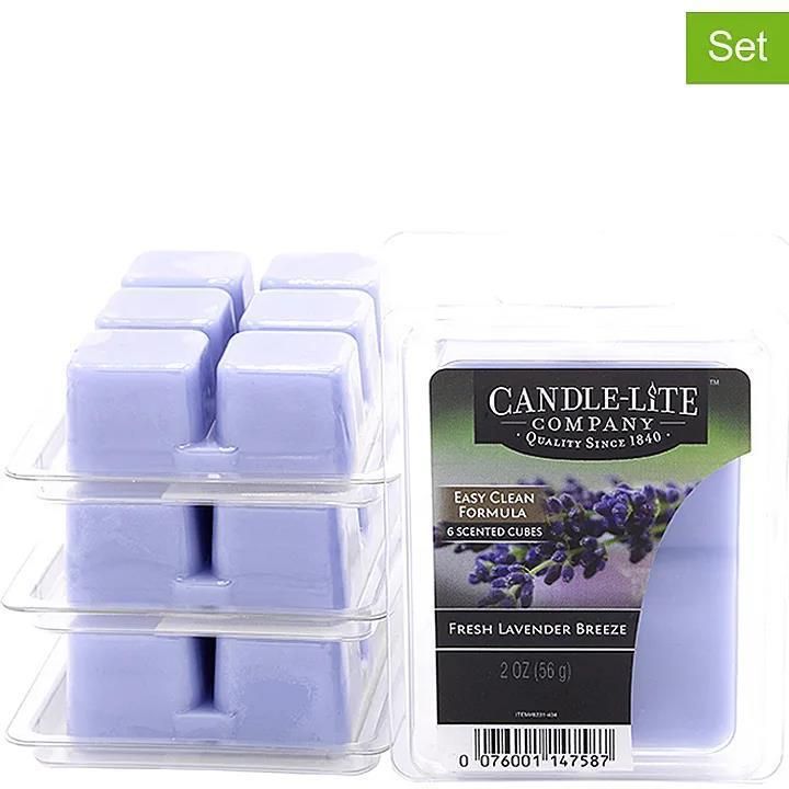 Candle Lite Wosk Zapachowy (2 Szt.) & Fresh Lavender Breeze& 2X56 G