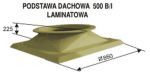 Zdjęcie UNIWERSAL Podstawa dachowa B/I 500 ST - Jawor