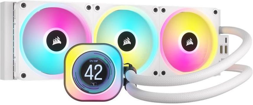 Corsair iCUE LINK H150i LCD White ホワイト Corsair iCUE LINK H150i LCD biały (CW9061010WW) - Opinie i
