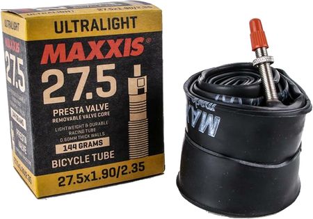Dętka Maxxis Ultralight / Typ Wentyla: Presta / Wyścigowy / Szerokość: 47mm 50mm 54mm 57mm 60mm 44mm 52mm 55mm 56mm 58mm 45mm 48mm 61mm 4