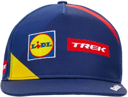 Santini Czapka Kolarska Lidl Trek 2024 Czerwony/Niebieski/Żółty