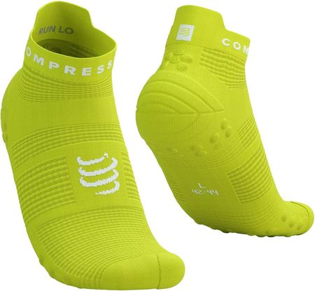 Skarpetki Kompresyjne Compressport Pro Racing Socks V4.0 Run Low Żółty / Rozmiar: 35 36 37 38