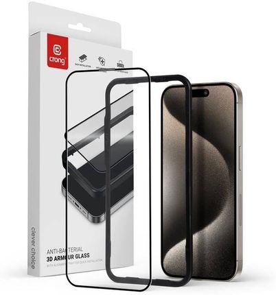 Crong 3D Szkło Hartowane 9H Iphone 15 Pro Max