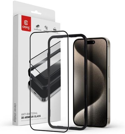 Crong 3D Szkło Hartowane 9H Iphone 15 Pro