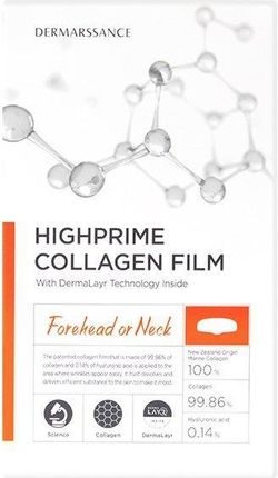 Dermarssance Highprime Collagen Film Forehead Or Neck Płatki Kolagenowe Na Czoło I Szyję 5Szt.