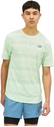 T-shirt, koszulka męska New Balance Q Speed Jacquard SS Tee MT13277VSG Rozmiar: L