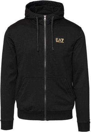 Męska Bluza Ea7 Emporio Armani Rain Logo Series M Hoodie FZ Extended Logo Coft 8Npm13Pj05Z0208 – Czarny