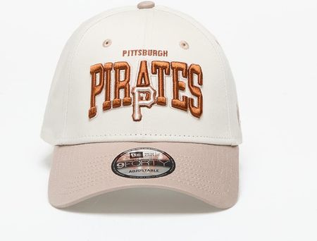 New Era Pittsburgh Pirates MLB White Crown 9FORTY Adjustable Cap Ivory/ Ash Brown