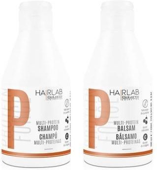 HairLAB Mulit-Protein proteiny Set szampon + balsam wzmacniający 2x300ml