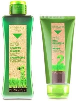 Biokera Natura Oily Hair Set szampon 300ml + odżywka 200ml do przetłuszczającej się skóry głowy