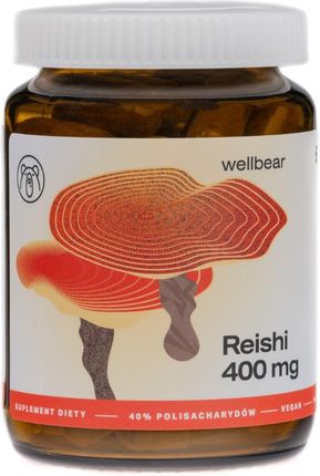 Wellbear Reishi Lakownica żółtawa 400 mg - 60 kapsułek