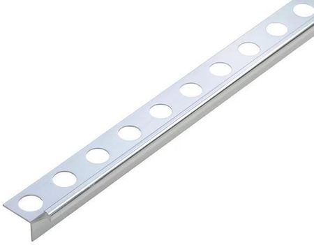 Cezar Profil Zewnętrzny Wąski Do Glazury Aluminium Anoda Poler 8mm 2,5m Srebrny
