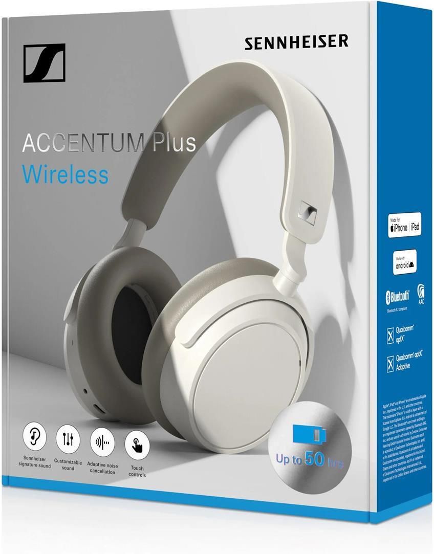 Sennheiser ACCENTUM Plus Wireless ホワイト Słuchawki Sennheiser Accentum Wireless (Biały / White