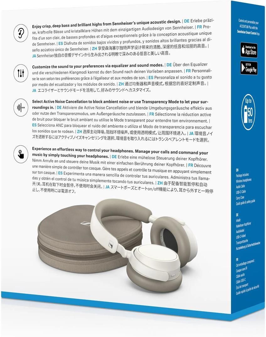 Słuchawki Sennheiser Accentum Plus Wireless (Biały) - Opinie