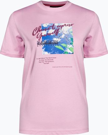 Napapijri Koszulka Damska S Yukon Pink Pastel