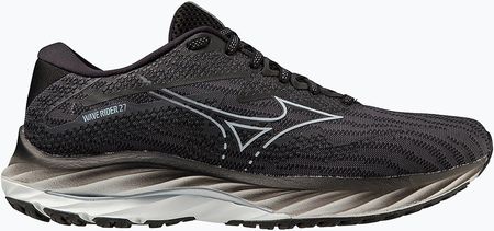 Mizuno Damskie Wave Rider 27 Width Ebony Snowcrest Black