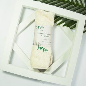 Yeye Made In Nature Turban - Ręcznik Na Głowę 100% Naturalna Bawełna Yeye Ecru