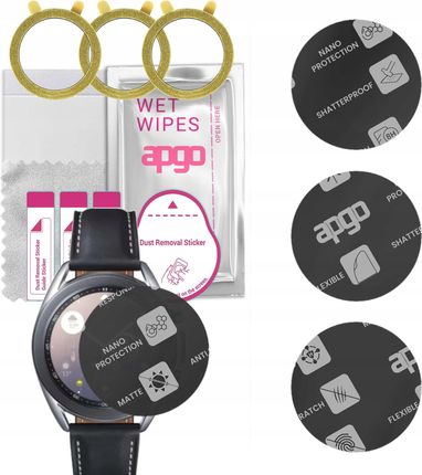 Apgo 3X Szkło Hybrydowe Matowe Do Samsung Galaxy Watch 3 41Mm Flexible