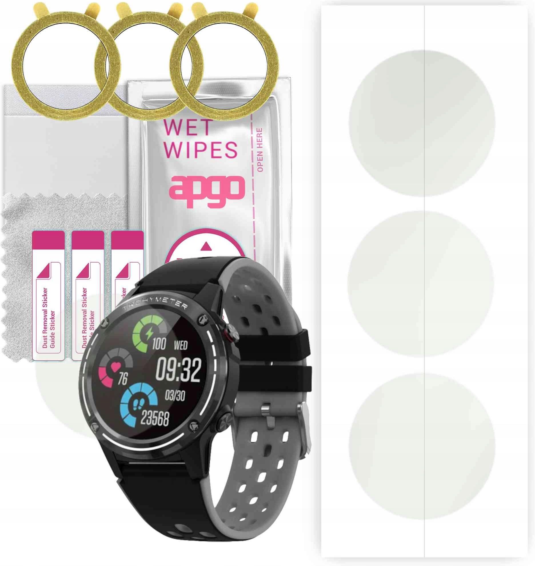 3x Vetro Protettivo Ibrido MATTE Apgo Compatibile con Polar Electro