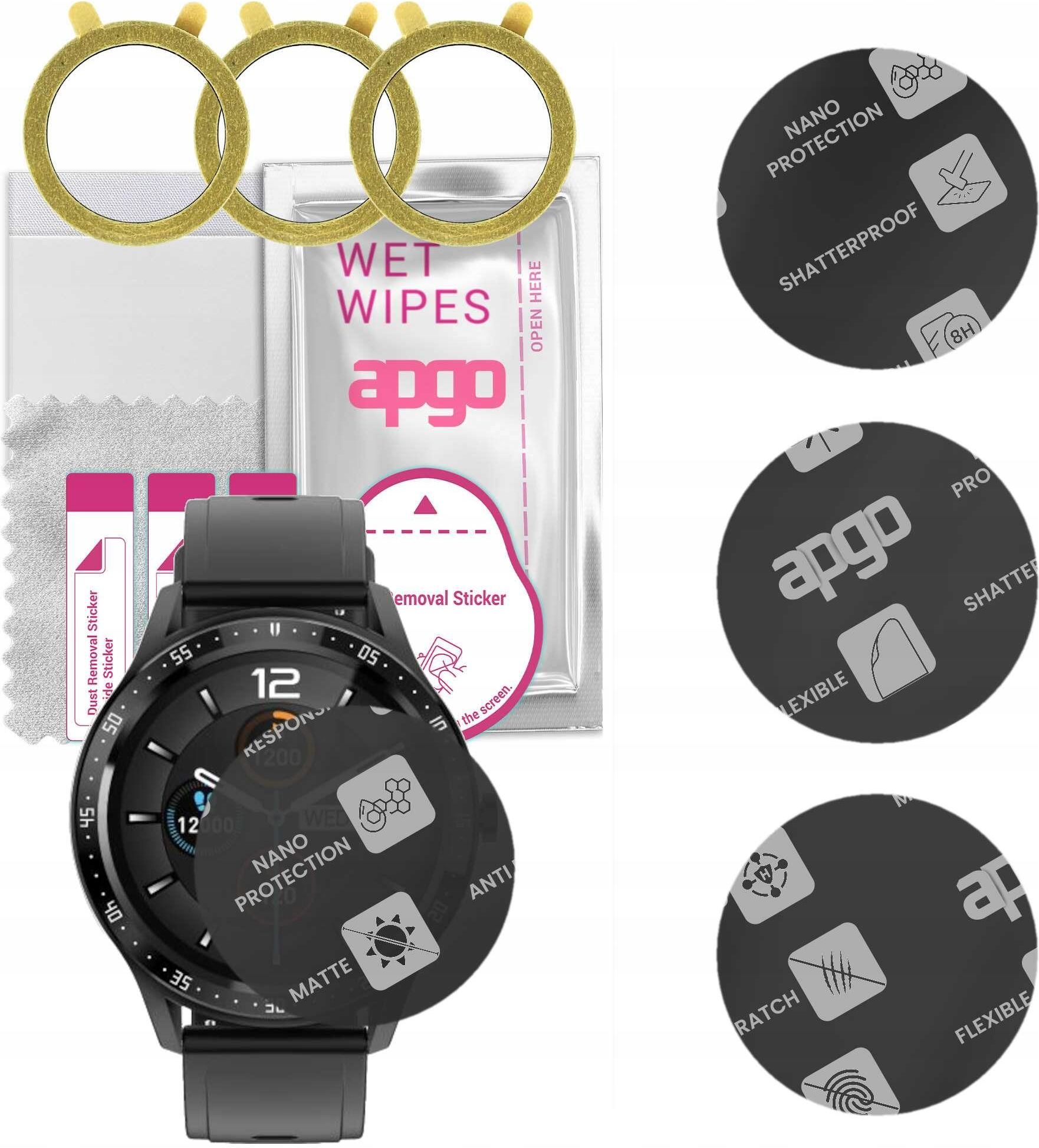3x apgo Hydrogel Ultra-Clear Pellicola protettiva per lo schermo per Maxcom FW25, pellicola idrogel, flessibile, TPU morbido con strato di
