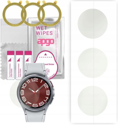 Apgo 3X Folia Hydrożelowa Matowa Do Samsung Galaxy Watch Classic 6 43Mm Ochronn