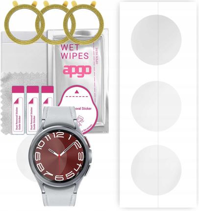 Apgo 3X Folia Hydrożelowa Do Samsung Galaxy Watch Classic 6 43Mm Ochronna